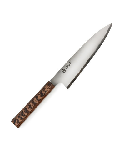 Cuchillo Takayuki Sanpou Gyuto, acero blanco