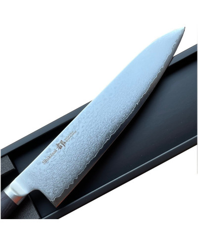 Hoja de cuchillo japonés en acero de damasco 33 capas