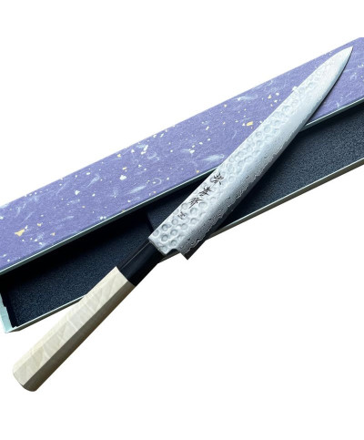Cuchillo japonés Hocho Sashimi Damasco 45 capas 240 mm