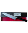 Cuchillo japonés cocinero 3 capas acero plata