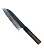 Cuchillo japonés Santoku mediano con hoja damascada 150 mm