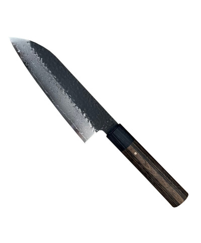 Cuchillo japonés Santoku mediano con hoja damascada 150 mm