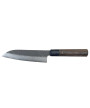 Damasco Negro y acero VG 10 en cuchillo Santoku japonés