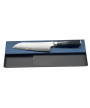 Cuchillo japonés Sakai Takayuki Seigaiha Damasco Santoku 180 mm