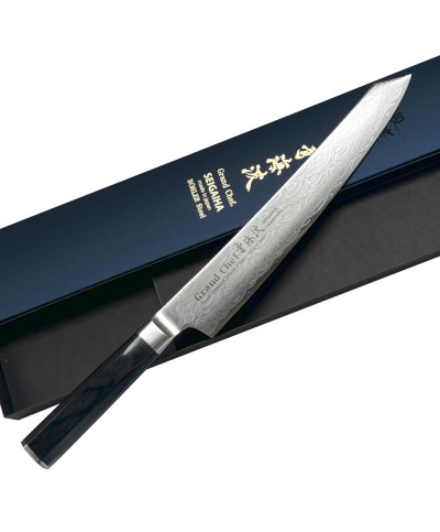 Takayuki Seigaiha Damasco 45 capas Sujihiki 250 mm