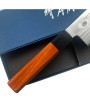 Mango en madera de palisandro y ébano cuchillo Santoku Takayuki Hamon