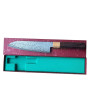 Cuchillo de cocina japonés Santoku Damasco Tsunehisa 180 mm