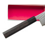 Mango de madera de ébano en cuchillo Nawame Gyuto 240 mm Ginsan
