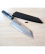 Cuchillo japonés con saya protectora en madera