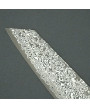 Detalle de la hoja del cuchillo japonés Bunka 170 mm