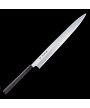 Cuchillo Yanagiba artesanal forjado a mano para sushi Ginsan Takayuki
