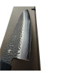 Cuchillo en acero de damasco negro 33 capas y corte vg10