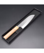 Cuchillo Santoku artesanal forjado por Makoto Kurosaki en acero SG-2